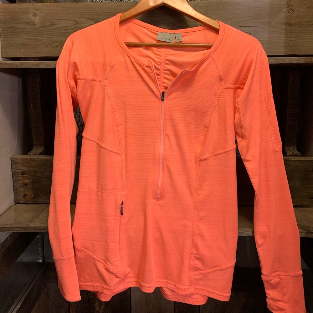 Athleta Orange Running top